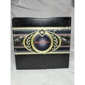 Rare Bugatti Emblem 8” X 8” Cigar Humidor 20 Cigar Box 3DA